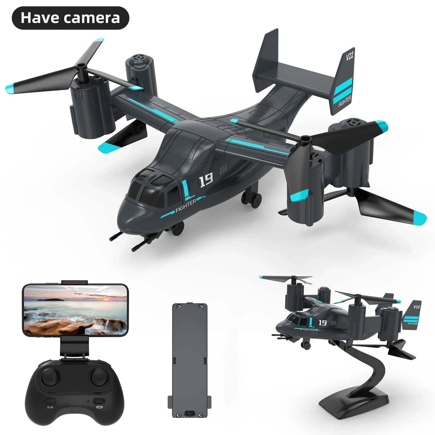 Kmoist LM19 RC Drone with 480P Camera-5