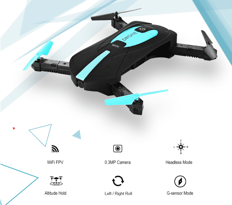 Pocket-Sized JY018 Black Bee Drone-2